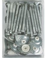 fixations pour tôle ondulée sur bois