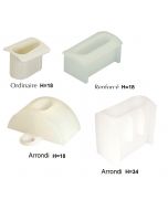 Pontet plastique pour plaques translucides de formes tôle ondulée