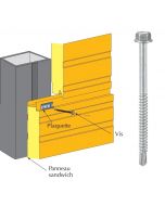 Vis inox TH autoperçeuse P5 Ø5,5 pour fixations cachées panneaux sandwich sur profilés/tubes