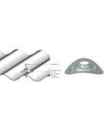 Plaquette acier galvanisé naturel pour tôle ondulée