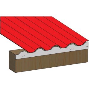 Closoir PVC expansé pour tôle ondulée 76x18