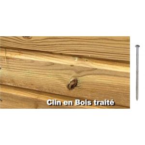 pointe en acier inoxydable austénitique A2 pour bardage clin bois