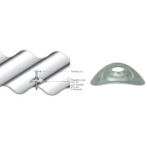 Plaquette acier galvanisé naturel pour tôle ondulée