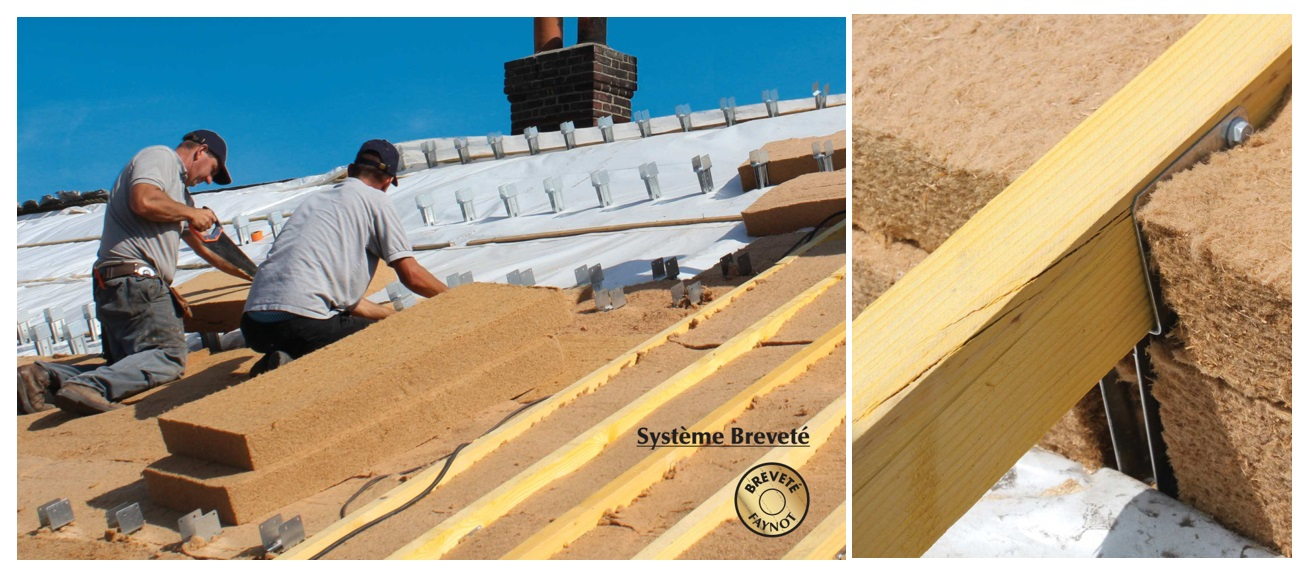 chevron toiture isolant